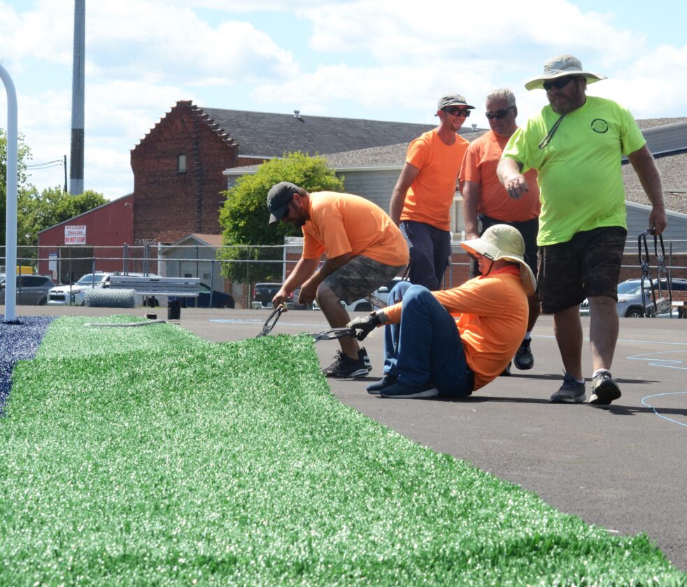 New turf installed at Memorial Field