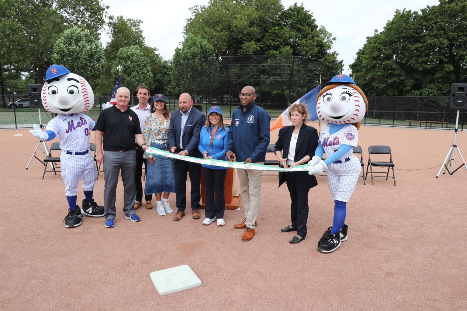 NYC Parks celebrate newly renovated baseball field at Flushing Meadows Corona Park