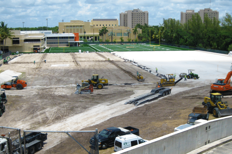 University of Miami Football Practice Fields