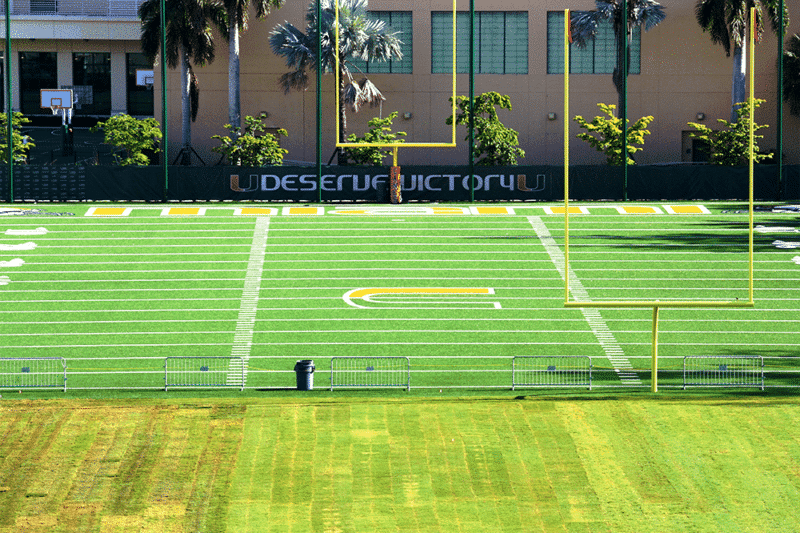 University of Miami Football Practice Fields