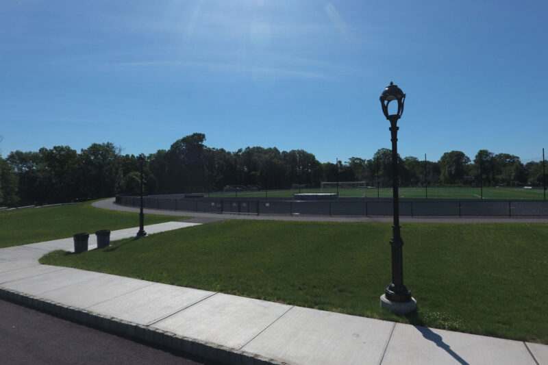 concrete walkways for athletic fields