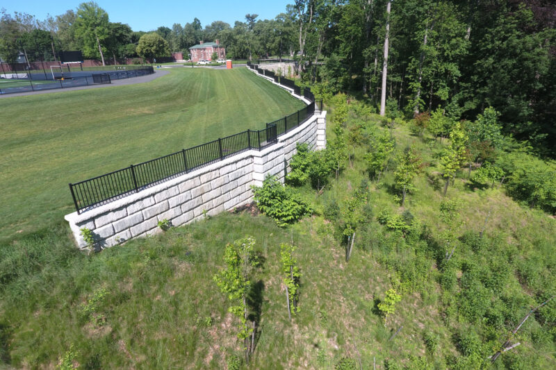 concrete walkways for athletic fields