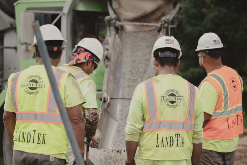 concrete walkways for athletic fields
